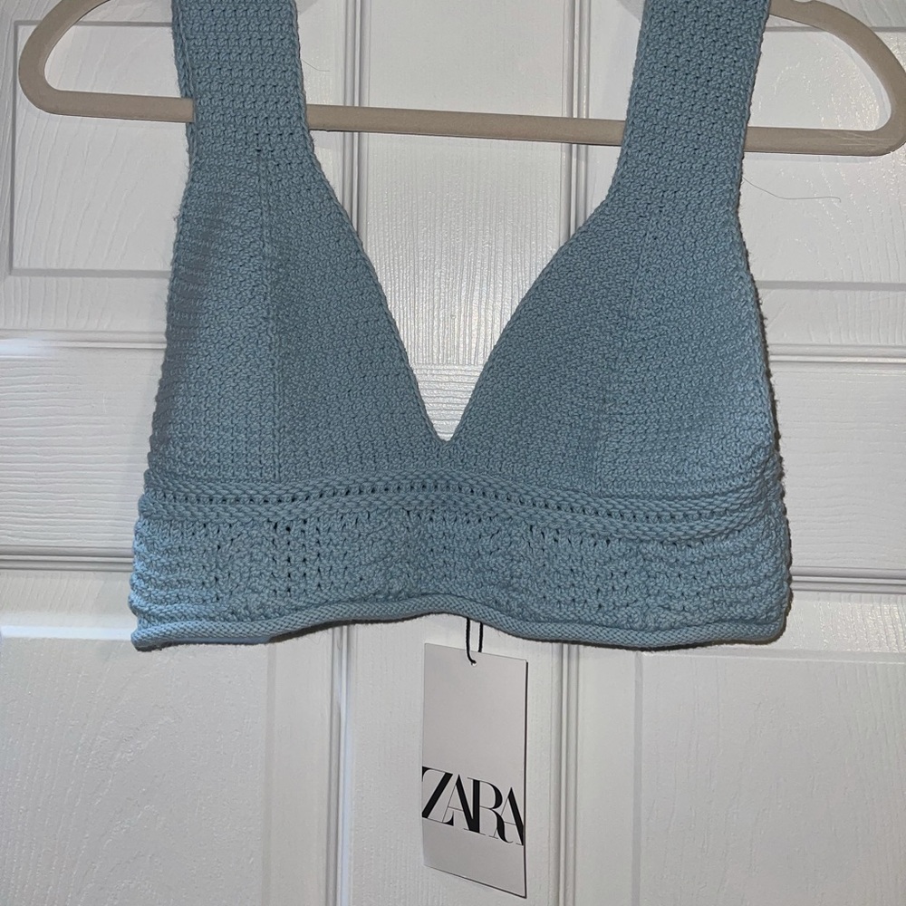 Crochet knit Zara top